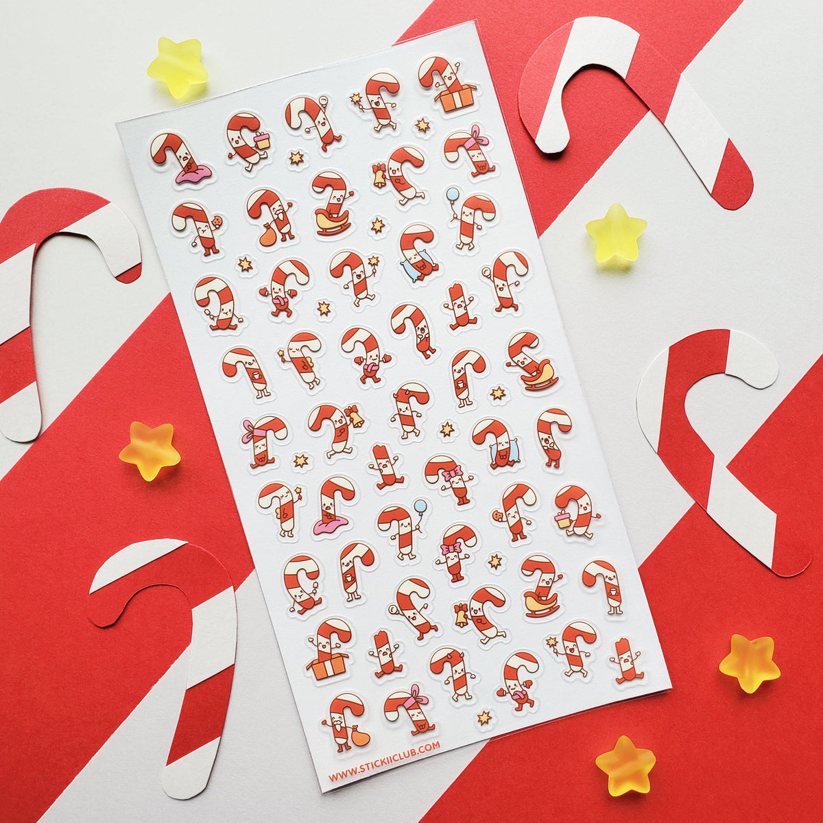 Candy Cane Cuties Sticker Sheet