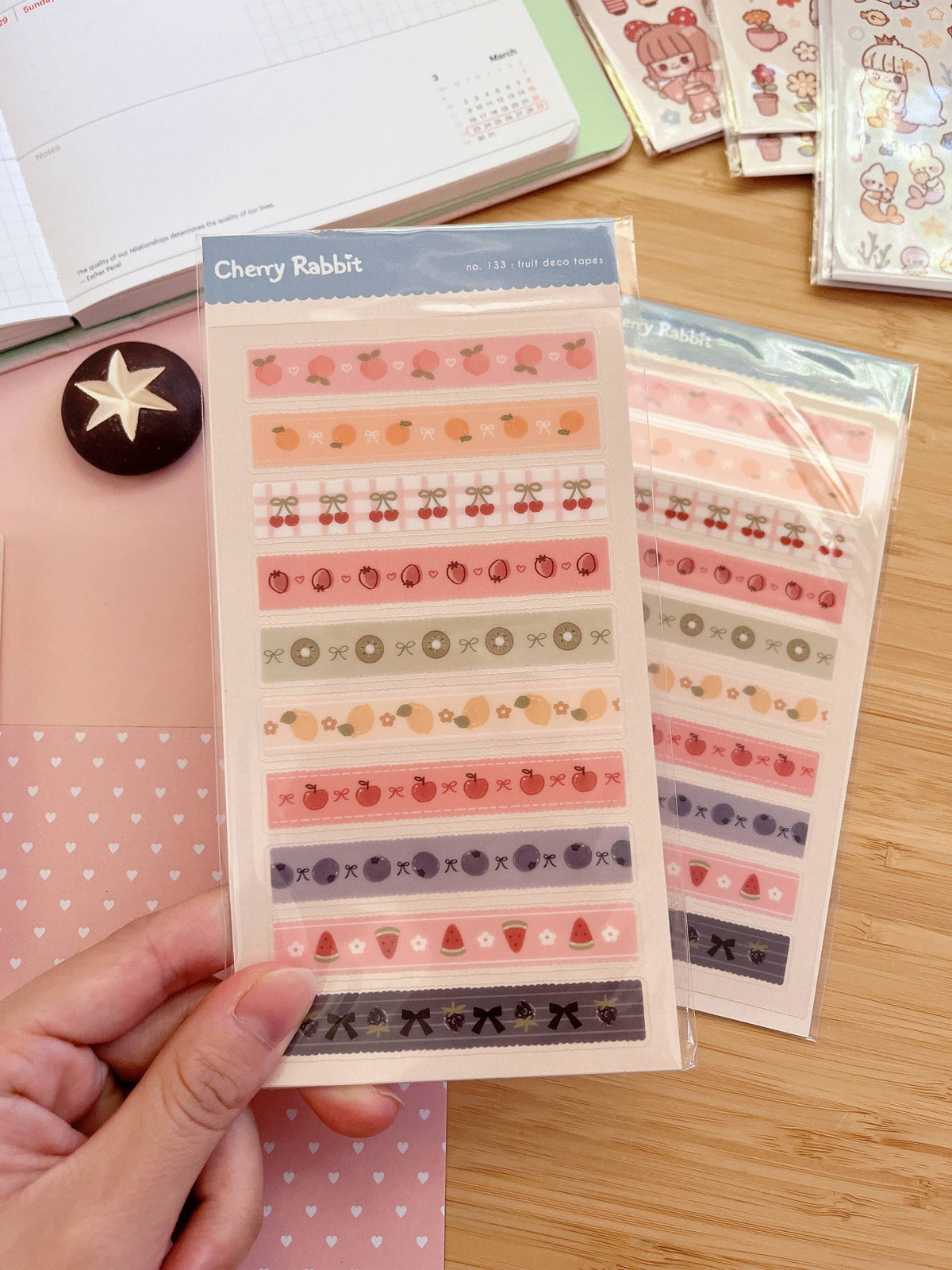 Fruit Deco Tapes Sticker Sheet no.133 by Cherry Rabbit | Papertail Fox