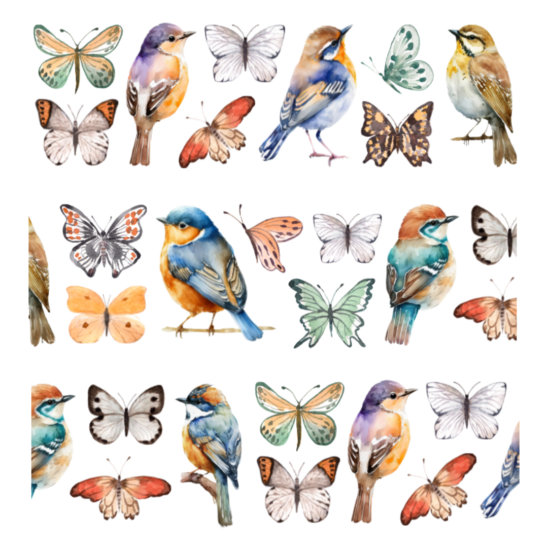 Penpaling Paula: Birds & Butterflies - Pet Tape Pre Cut