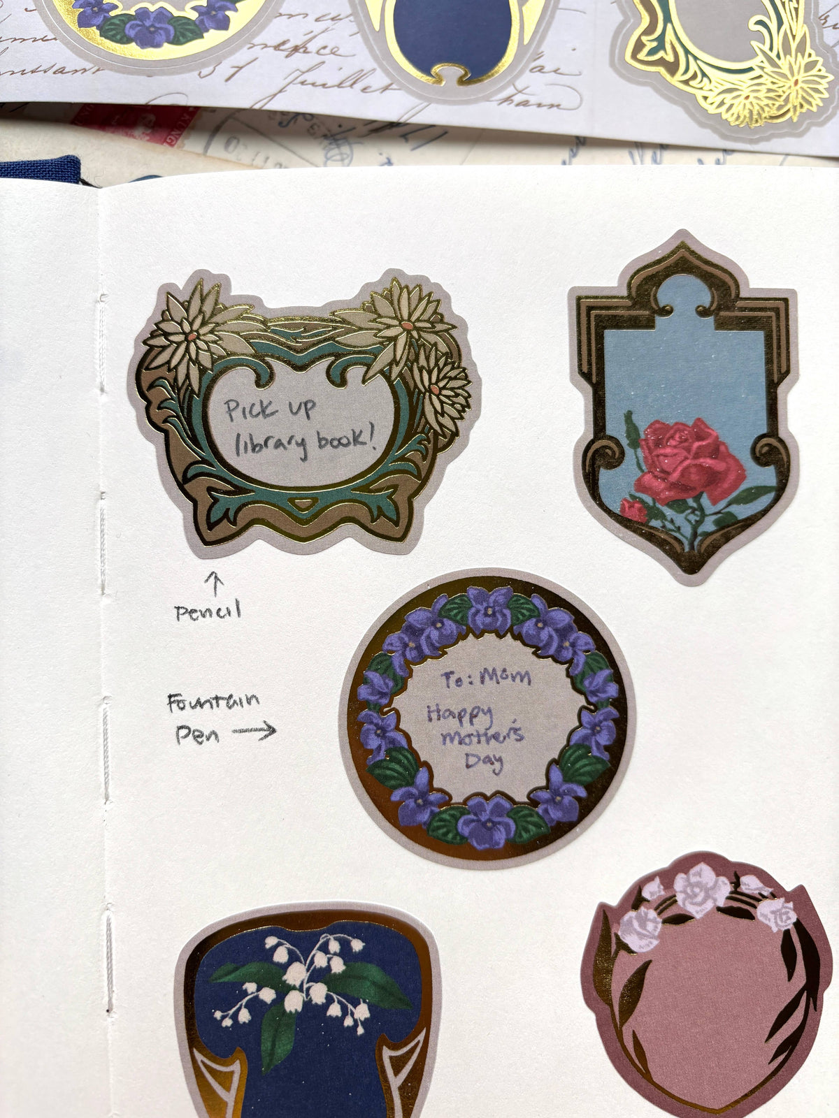 French Perfume Gold Foil Label Roll by The Creeping Moon | Papertail Fox
