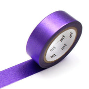 High brightness purple washi tape by MT | solid vibrant purple color | Papertail Fox