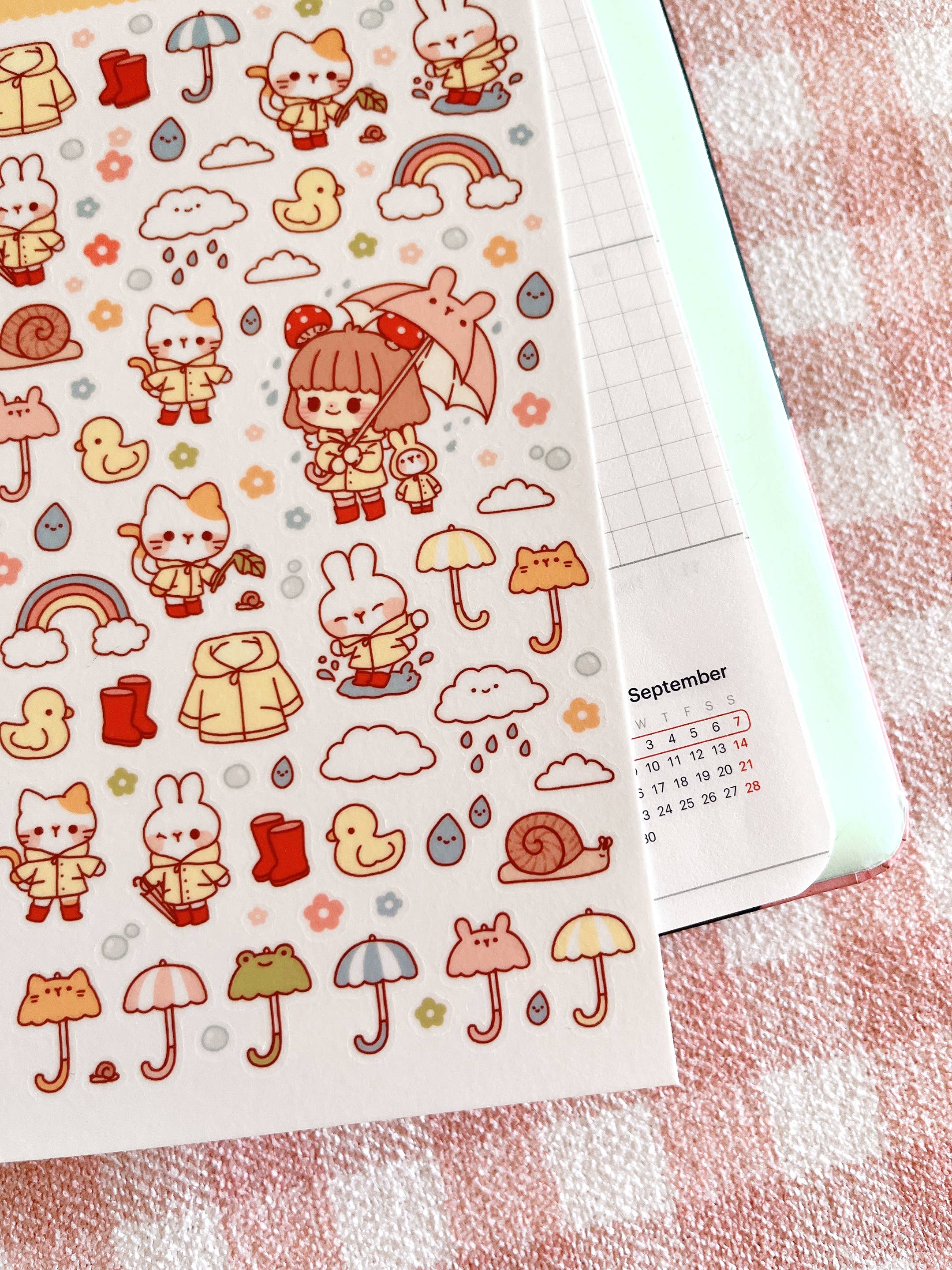 Rainy Days Sticker Sheet no.039 by Cherry Rabbit | Papertail Fox