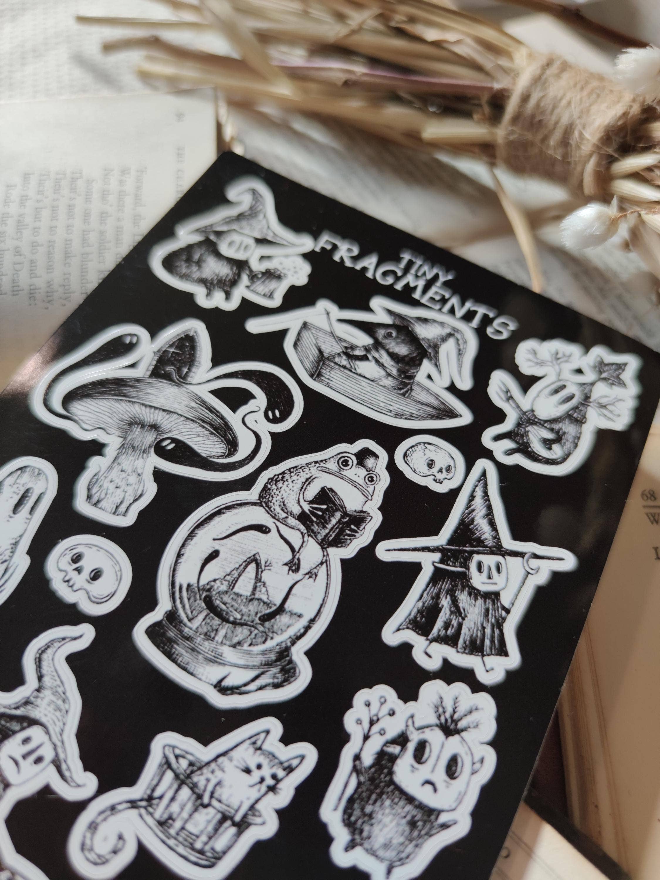 Tiny Fragments Spooky Fantasy Sticker Sheet by Jon Turner | Papertail Fox