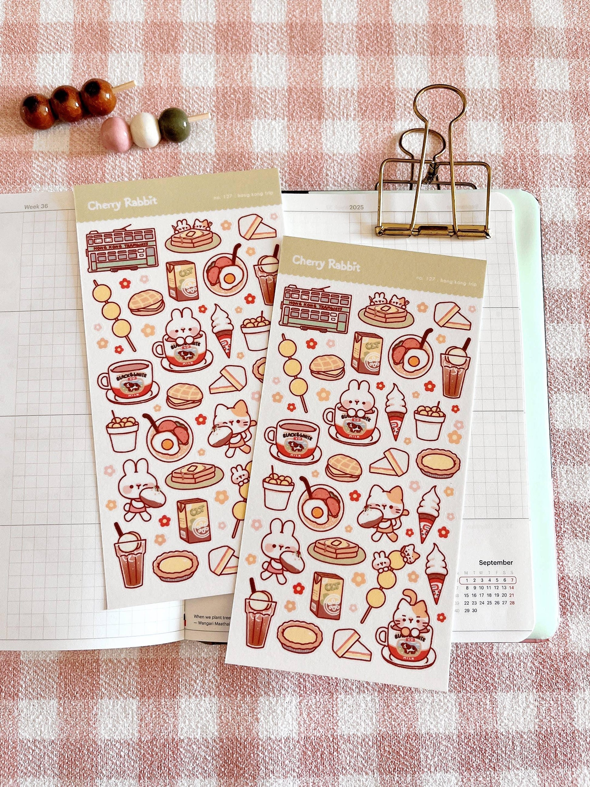 Hong Kong Trip Sticker Sheet no.127 - Papertail Fox