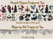 Haunted Transparent Tape Set of 2 by CoraCreaCrafts | Papertail Fox