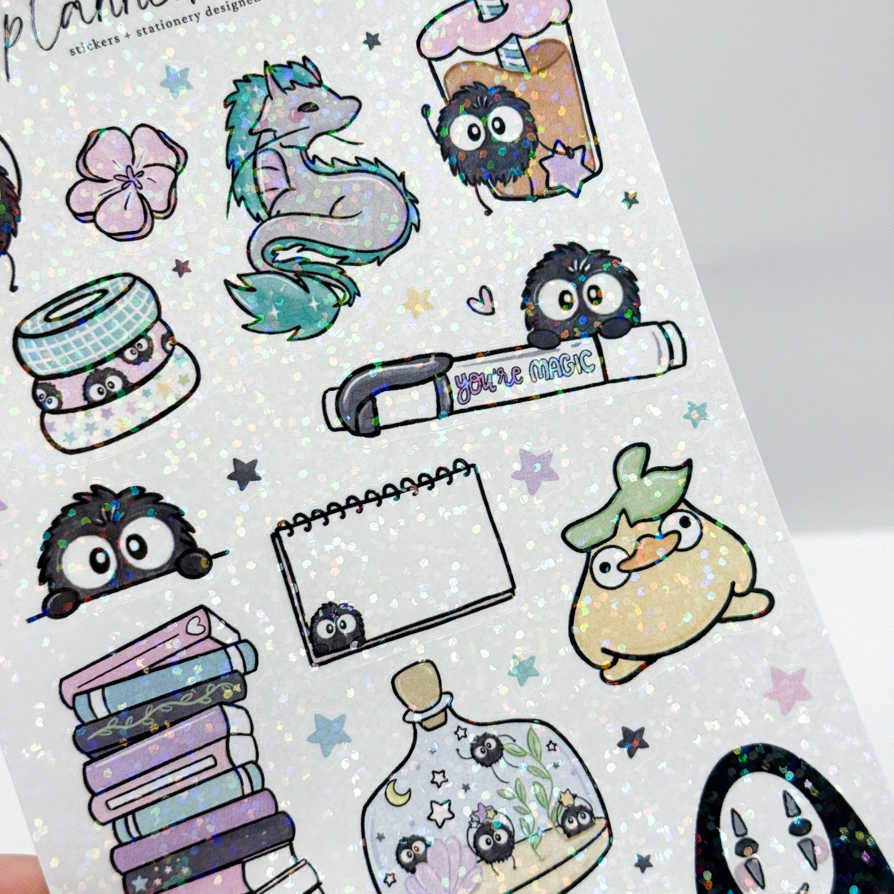 Magical Stationery Soot Sprite Holographic Deco Stickers | Planner Monkey Co