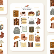 Bookish Corner Sticker Sheet by Och Monika | Papertail Fox