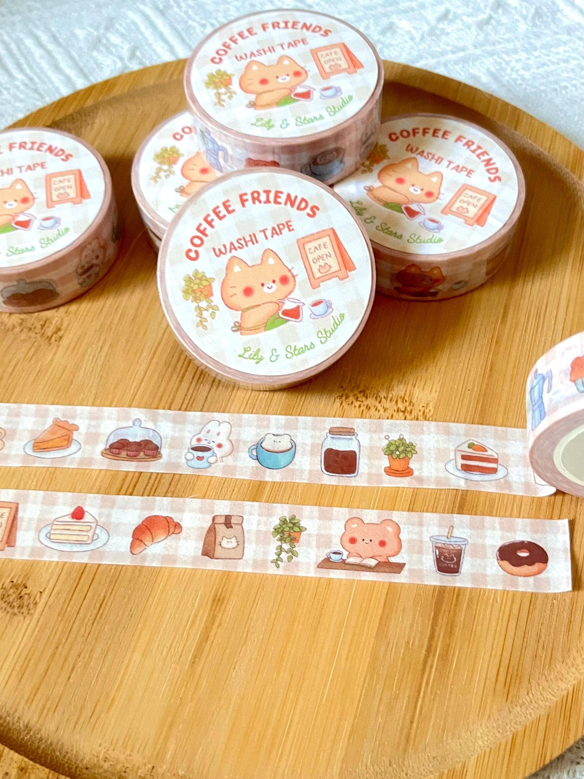 Coffee Friends Washi Tape | Lily and Stars Studio