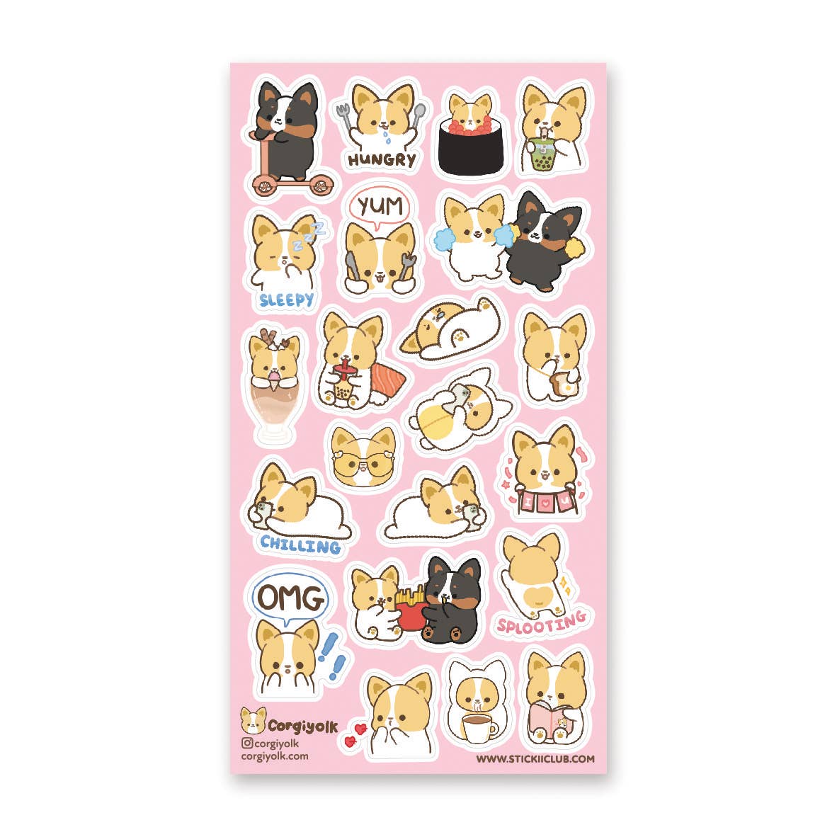 Corgi Cuties Sticker Sheet by Stickii | Papertail Fox