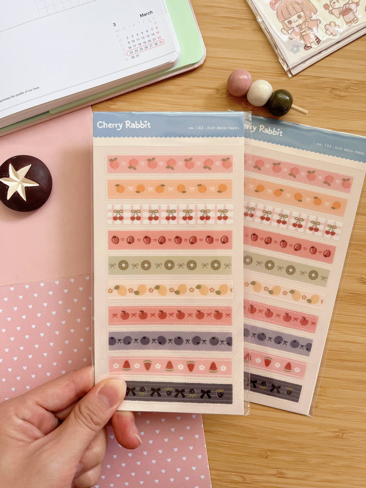 Fruit Deco Tapes Sticker Sheet no.133 by Cherry Rabbit | Papertail Fox