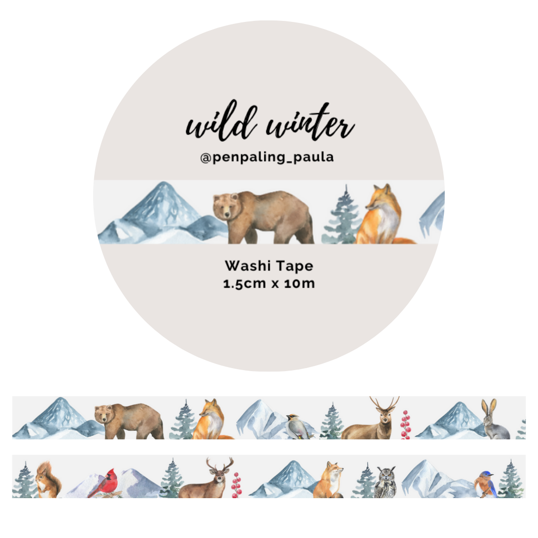 Wild Winter Washi Tape | Penpaling Paula