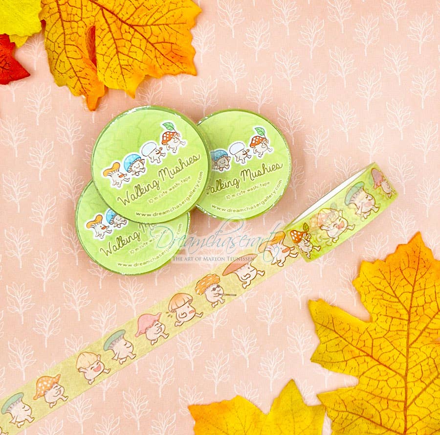 Walking Mushies Washi Tape