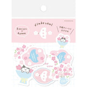 Yuru Sakura Flake Stickers by Furukawashiko