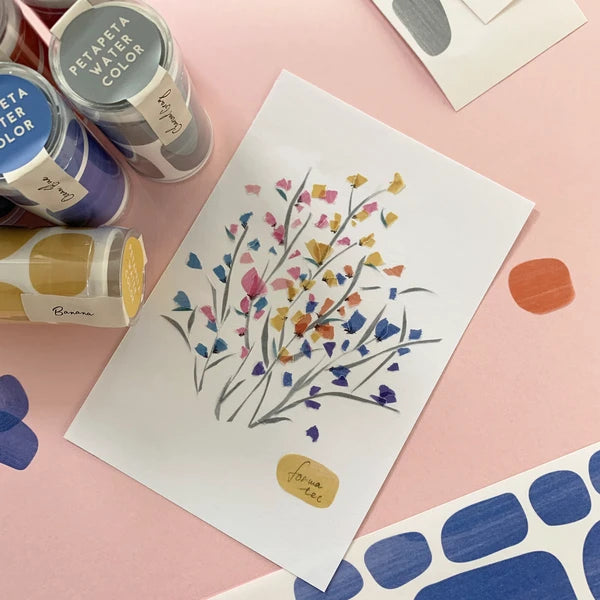 Kusumi Amethyst Watercolor Stickers | HARULABO