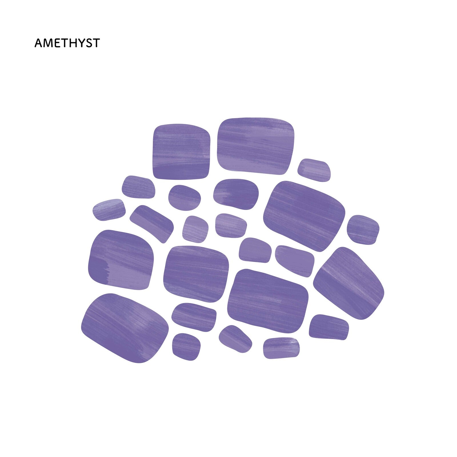 Kusumi Amethyst Watercolor Stickers | HARULABO