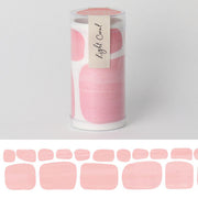 Kusumi Light Coral Watercolor Stickers | HARULABO