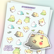 A Lot of Birbs Sticker Sheet by CutieSquad | Papertail Fox
