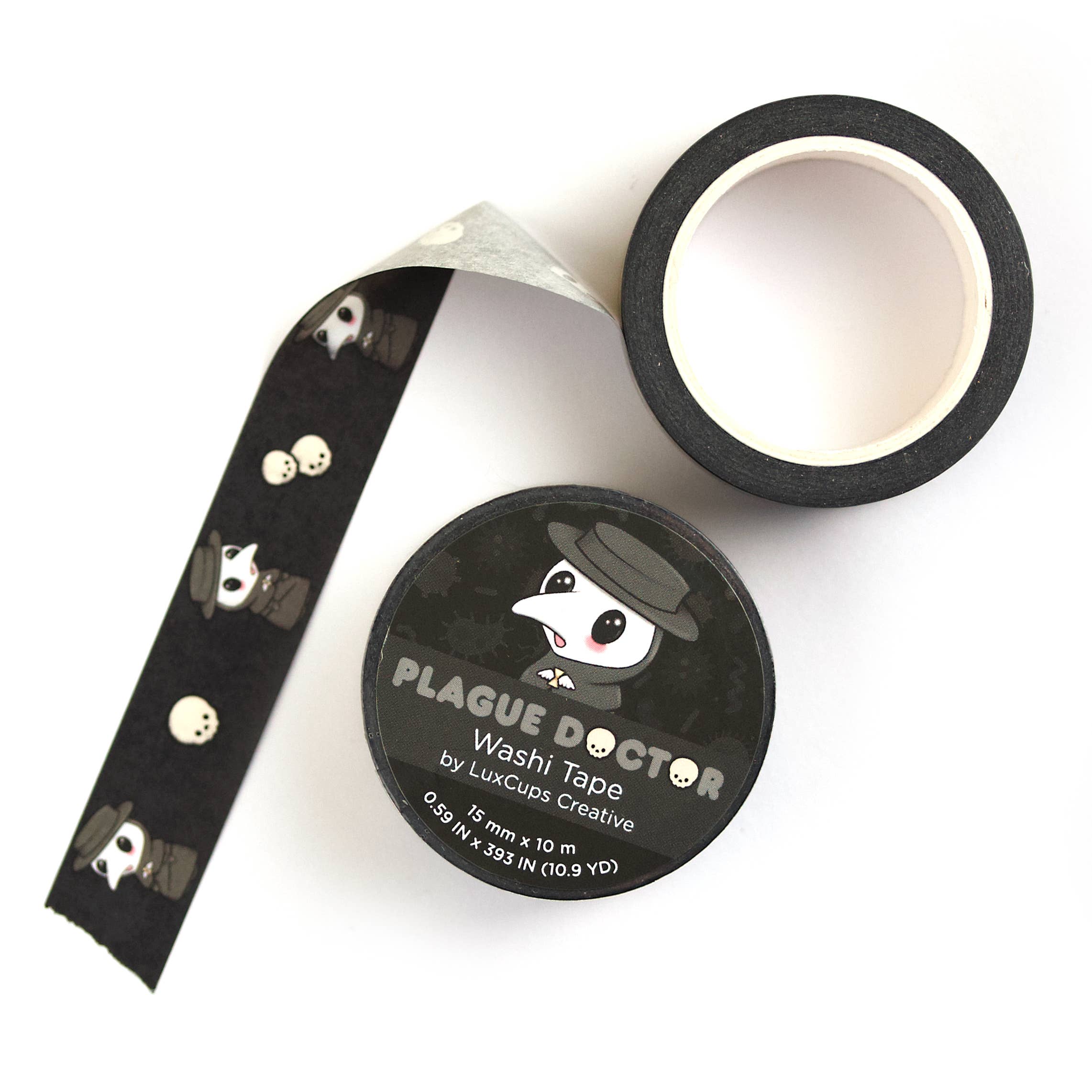 Plague Doctor Washi Tape by LuxCups Creative | Papertail Fox