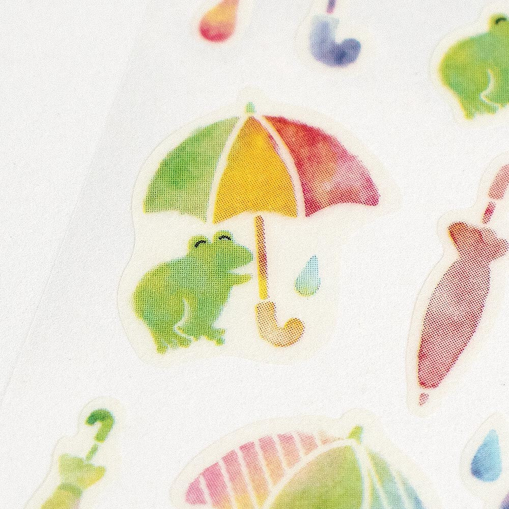 Rainy Day Yurubun Washi Sticker Sheet | NB Co