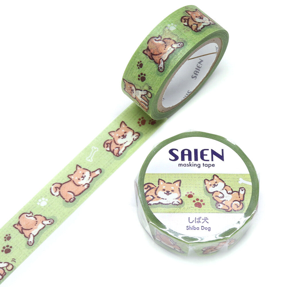 Shiba Dog Washi Tape | Kamiiso SAIEN