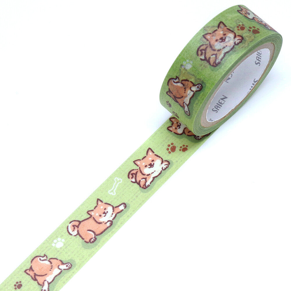 Shiba Dog Washi Tape | Kamiiso SAIEN
