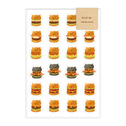 One Burger Kawaii Sticker Sheet | Aoyoshi