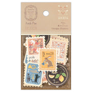 Antique Stamp Flake Stickers, Yellow by NB Co | Papertail Fox