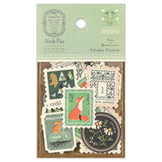 Antique Stamp Flake Stickers, Green by NB Co | Papertail Fox