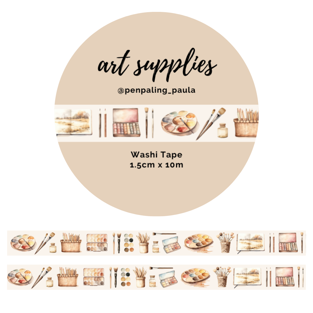 Art Supplies Washi Tape by Penpaling Paula | Papertail Fox