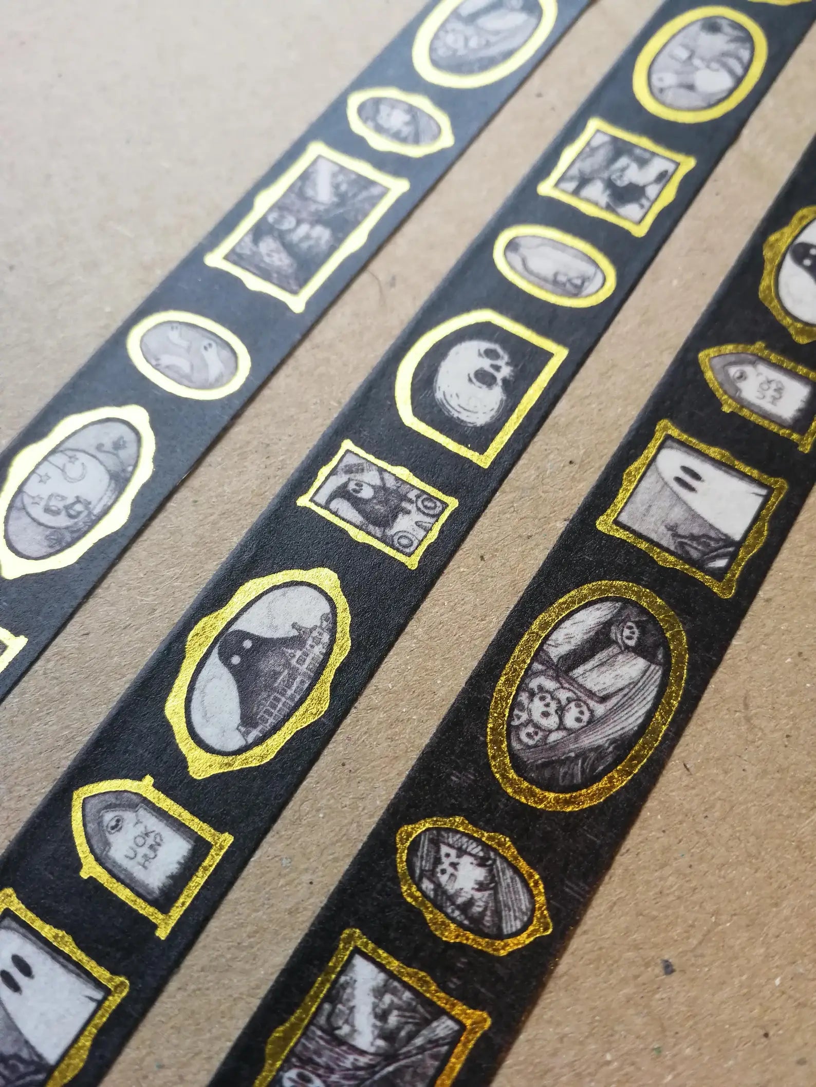 Gallery of Curiosities Gold Foiled Washi Tape: Tape 2 by Jon Turner | Papertail Fox