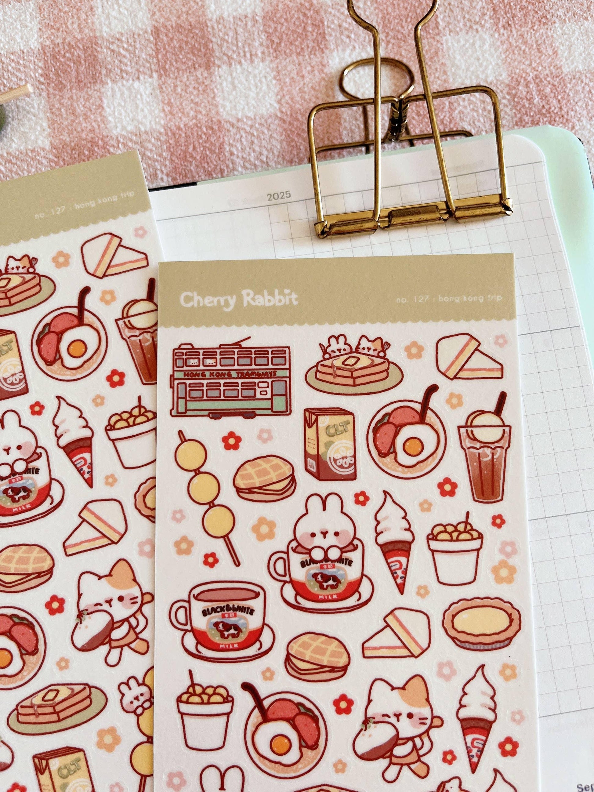 Hong Kong Trip Sticker Sheet no.127 - Papertail Fox