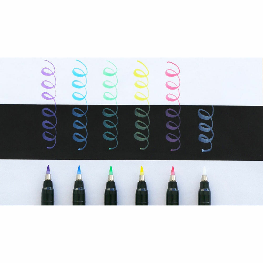 Fudenosuke Pastel Brush Pen Set | Tombow