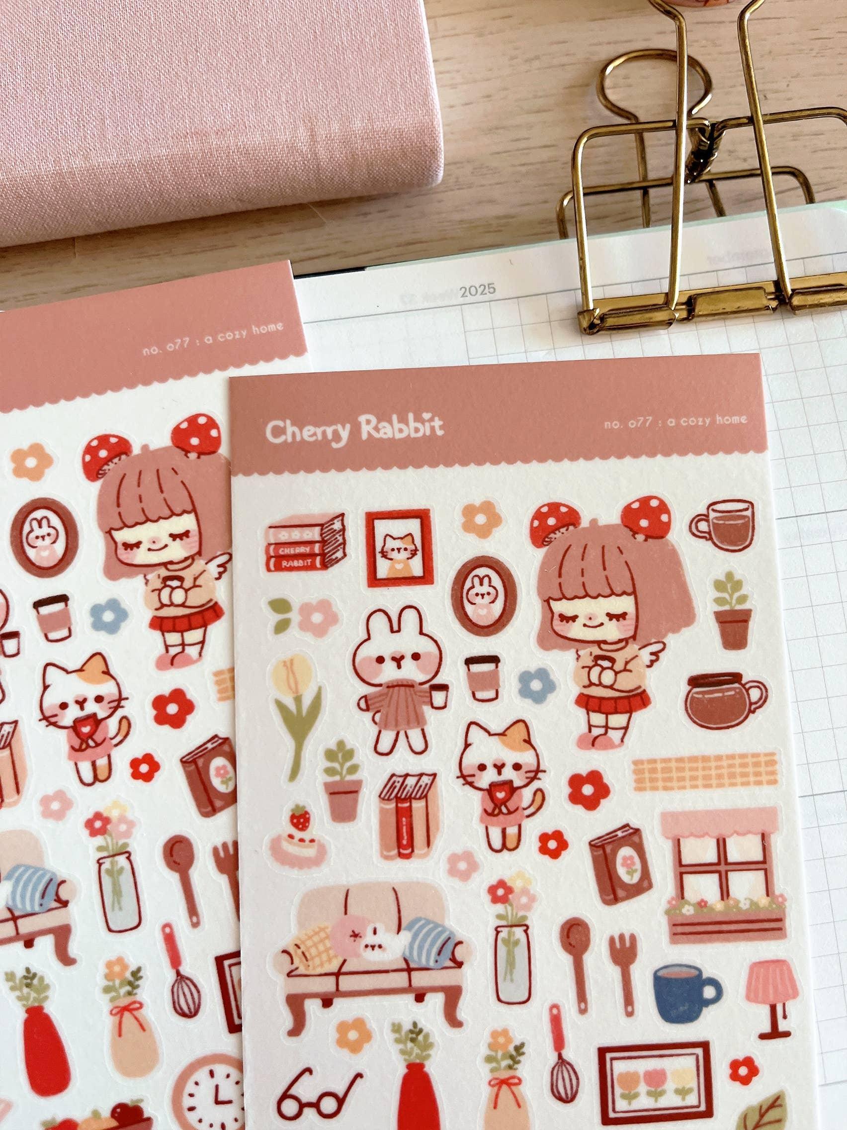Cozy Home Sticker Sheet no.077 - Papertail Fox