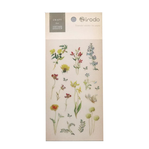 Wildflower Paper Transfer Stickers | Irodo
