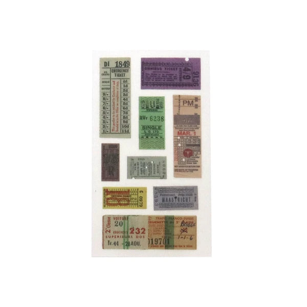 Ticket Paper Transfer Stickers | Irodo
