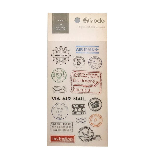 Postmark Paper Transfer Stickers | Irodo