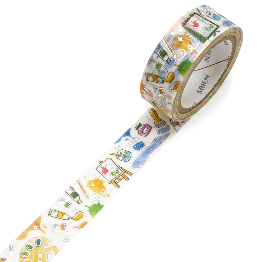 Art Supplies Silver Foil Washi Tape | Kamiiso SAIEN