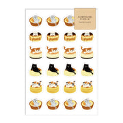 Cheesecake Cat Kawaii Sticker Sheet | Aoyoshi
