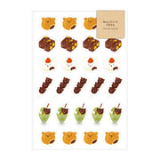 Anko Sweets Bear Kawaii Sticker Sheet | Aoyoshi