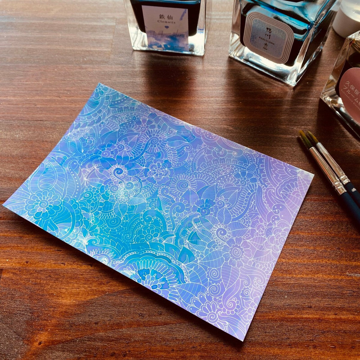Pattern Art Nuritakurie Just Color-It Postcards | Nouto