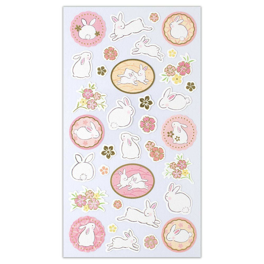 Rabbit Yufumi Washi Sticker Sheet | NB Co