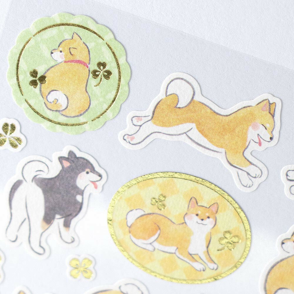 Shiba Inu Yufumi Washi Sticker Sheet | NB Co