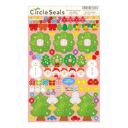 Build a Christmas Tree Circle Stickers by Ryu-Ryu | Papertail Fox