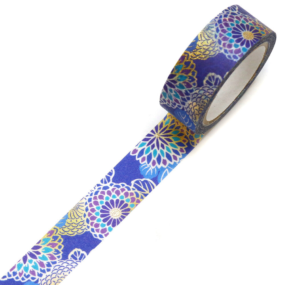 Modern Chrysanthemum Washi Tape | Kamiiso SAIEN