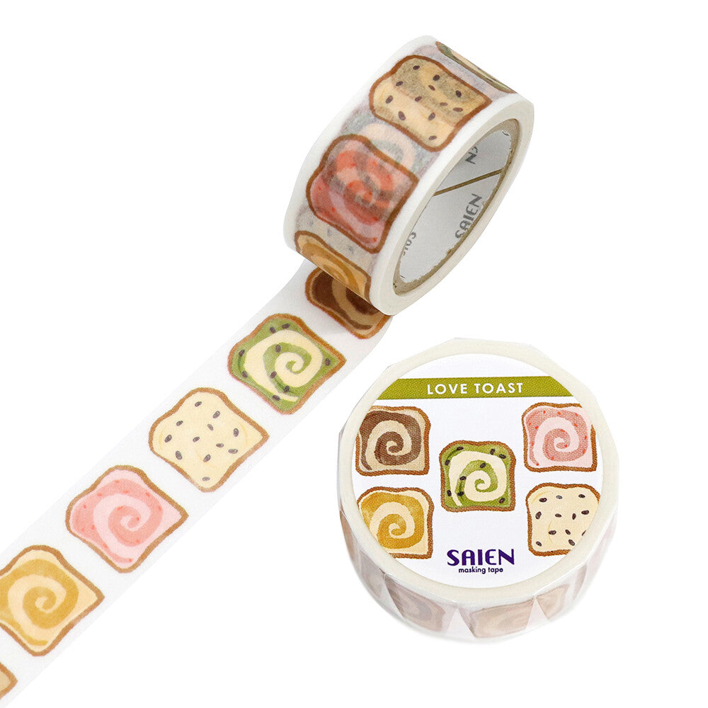 Love Toast Marble Washi Tape | Kamiiso SAIEN
