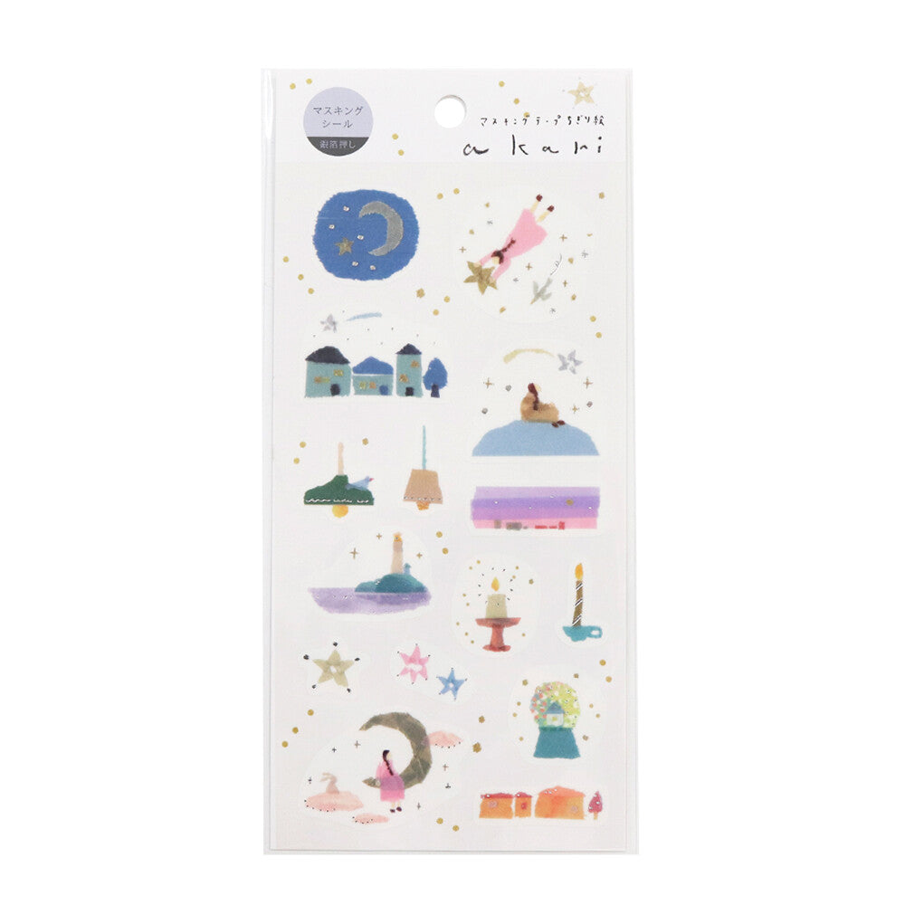 Akari Washi Stickers | Kamiiso