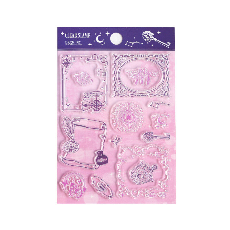 Star and Moon Poem Retro Clear Stamps by BGM | Papertail Fox