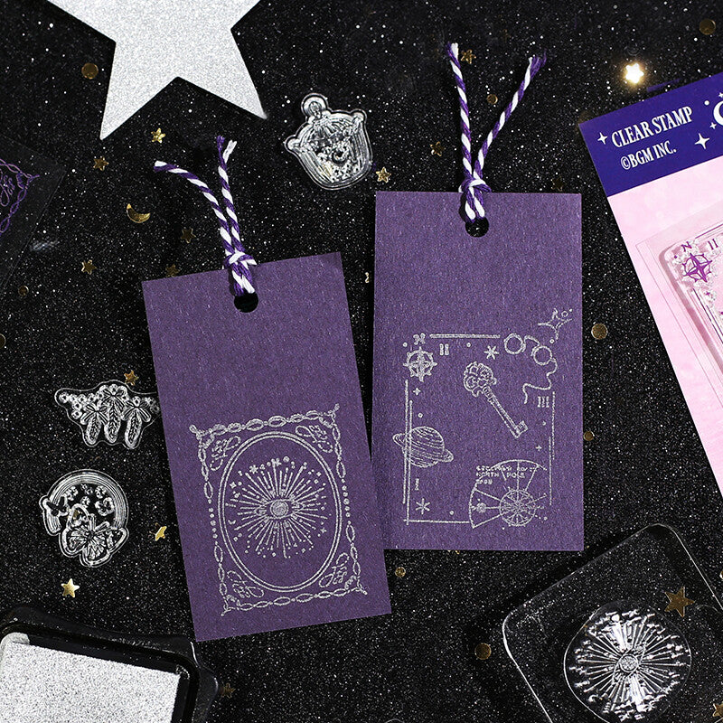 Star and Moon Poem Retro Clear Stamps by BGM | Papertail Fox