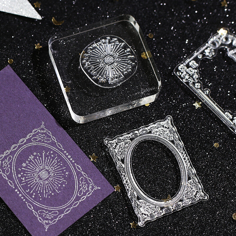 Star and Moon Poem Retro Clear Stamps by BGM | Papertail Fox