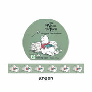 Pooh Napping Washi Tape Green by Eyeup | A Relaxing Time | Papertail Fox
